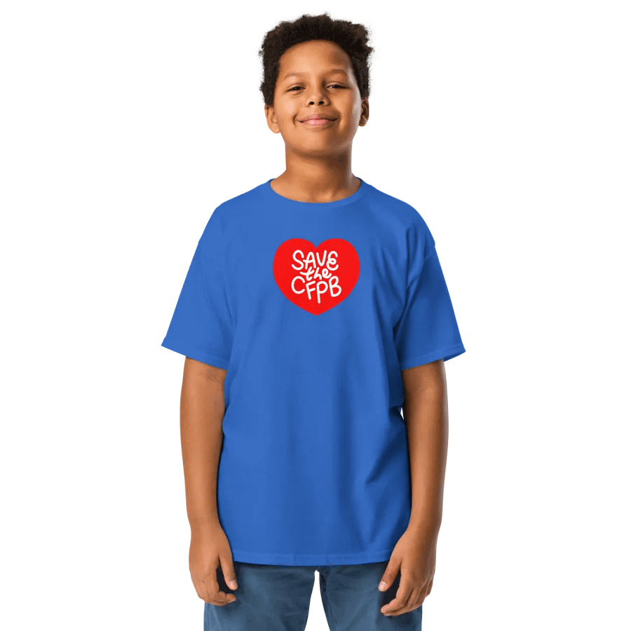 Save the CFPB Kids T-shirt (Red heart) product image (1)