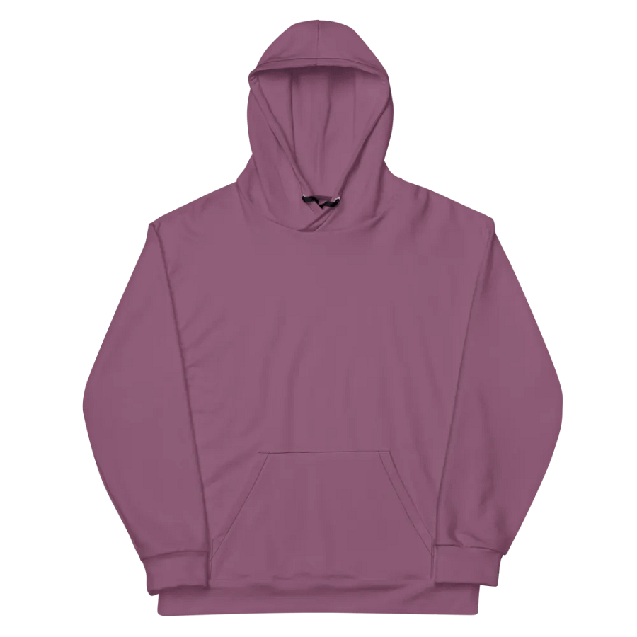 Plain Dark Lilac Purple Soft Summer Unisex Recycled Polyester Heavyweight Premium Hoodie by Treasure Pie product image (12)