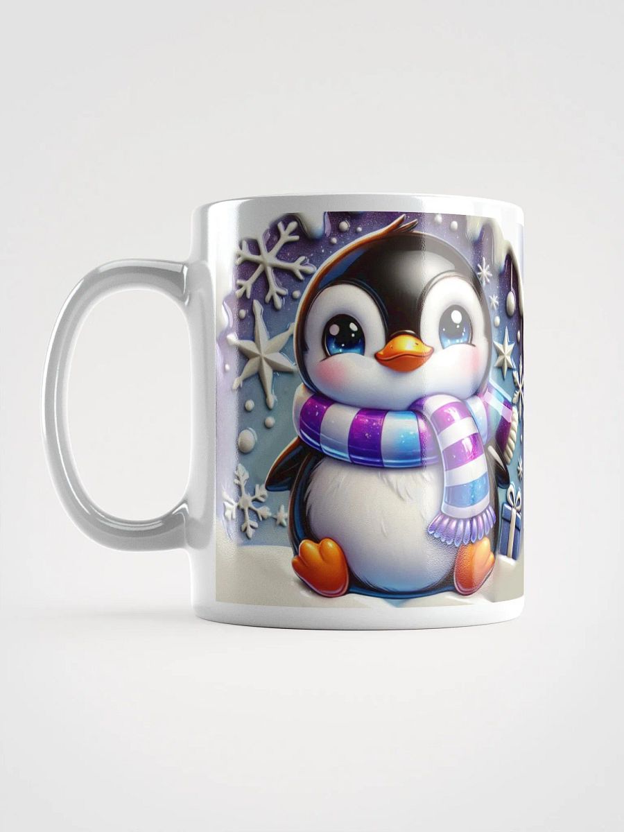 Cozy Penguin Ultimate Winter Vibes & Energy White Mug product image (6)