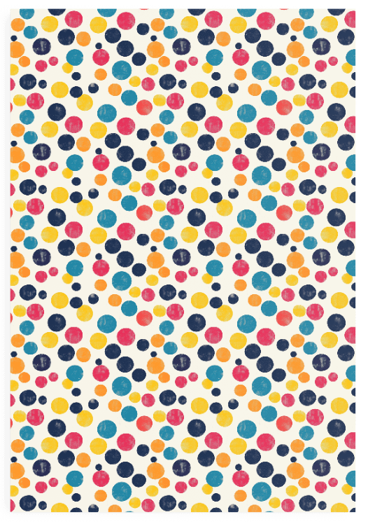 Polka Dot Illusion Vintage Retro Matte Wrapping Paper Sheets product image (2)