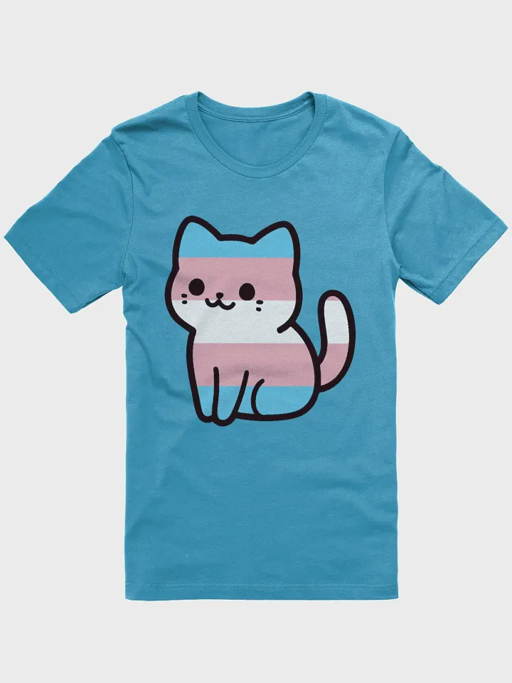 Transgender Pride Kitty Woman's Shirt product image (4)