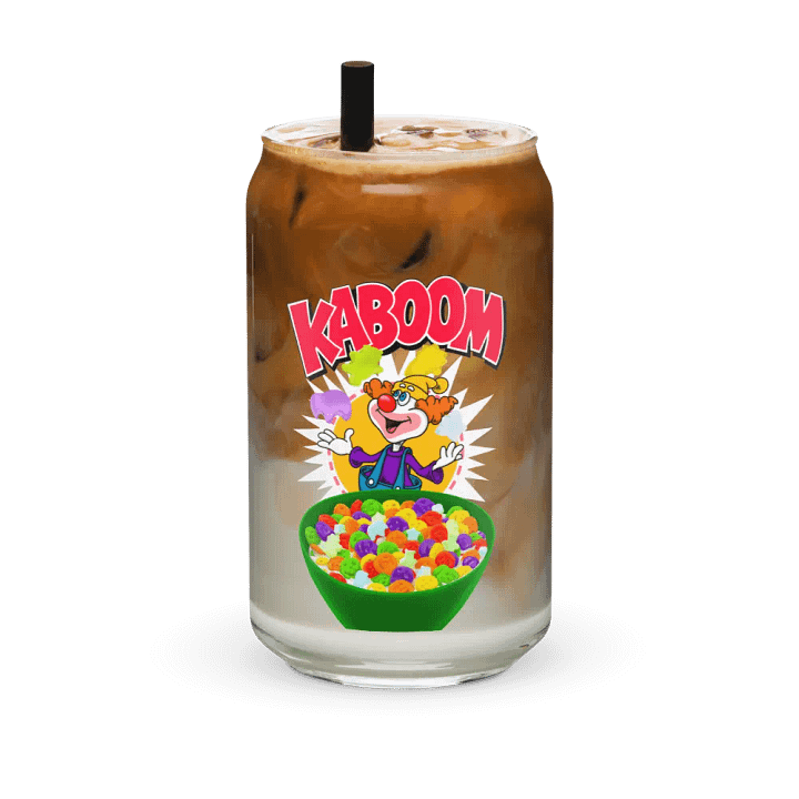 🥣 Saturday Morning Breakfast Kaboom! Can Shaped Glass 🥣 product image (1)