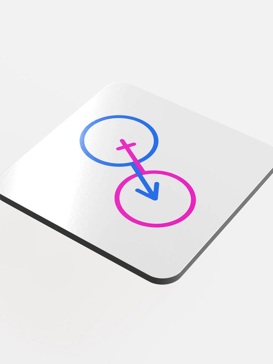 Male & Female Intersection Cork Coaster product image (4)