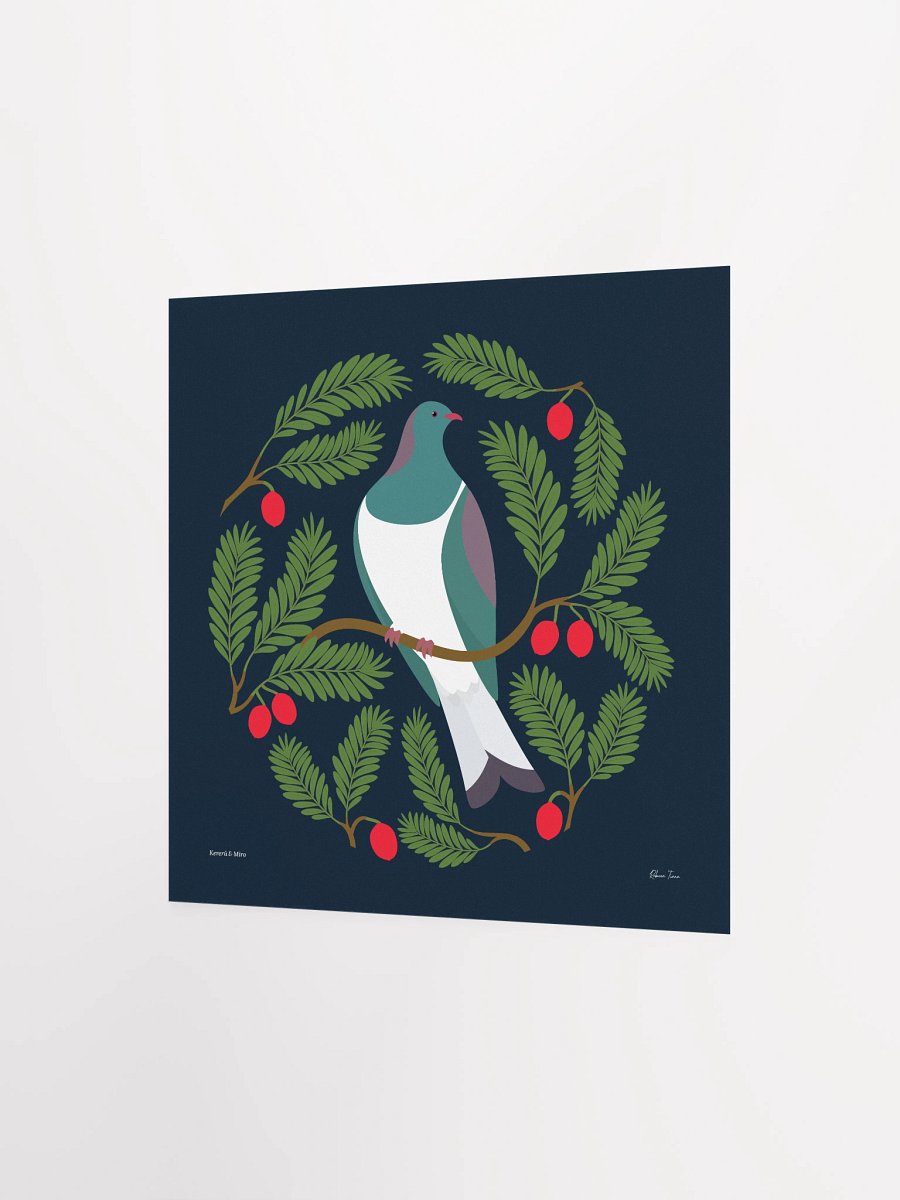Kererū in Miro Unframed Wall Art product image (7)