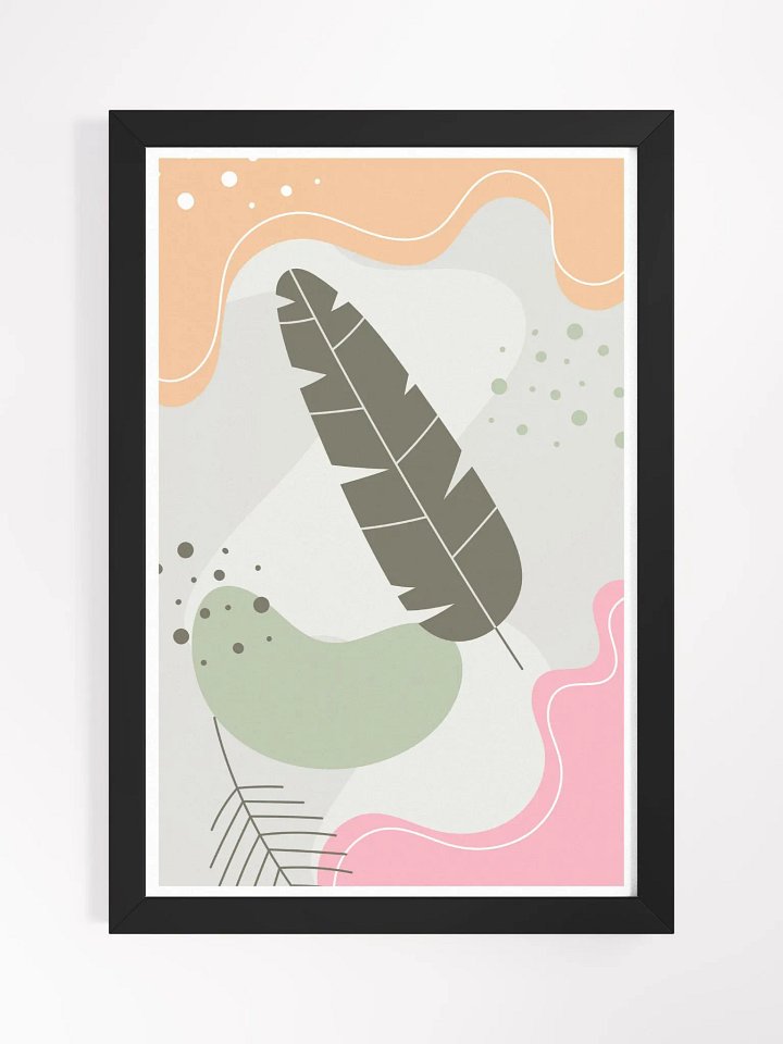 Chromatic Leaf Harmony Framed Poster product image (6)