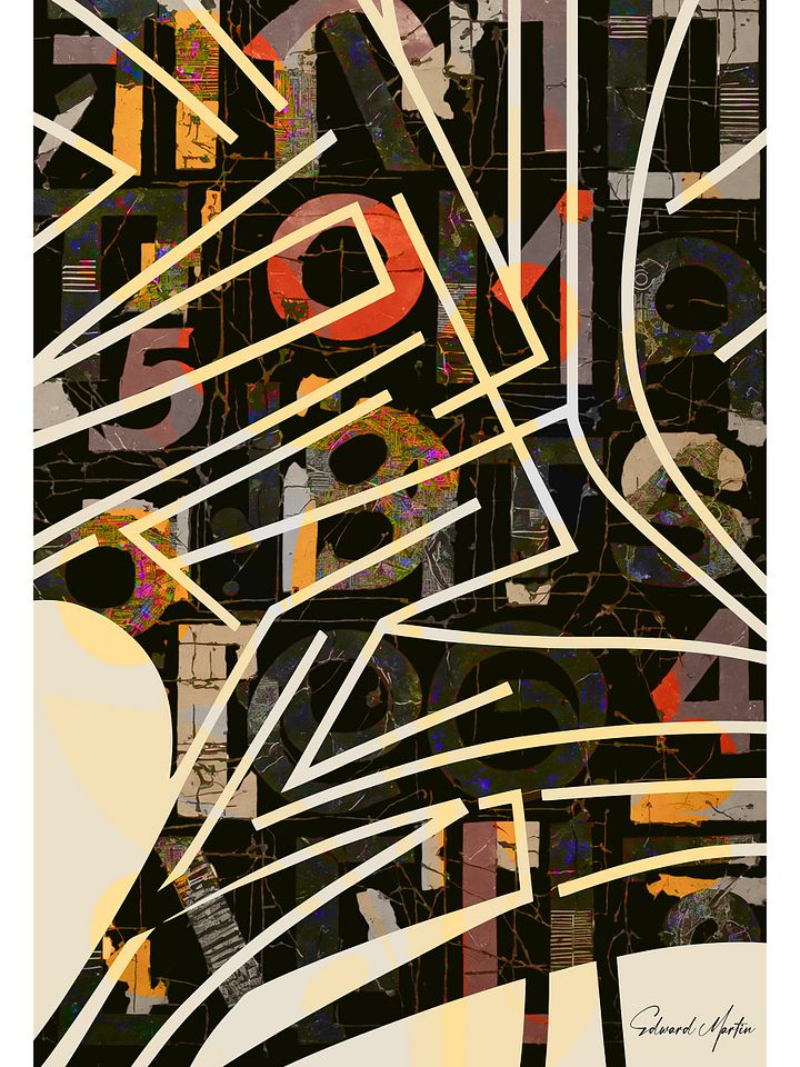 'Elemental' by Edward Martin: Mixed Media Collage product image (1)