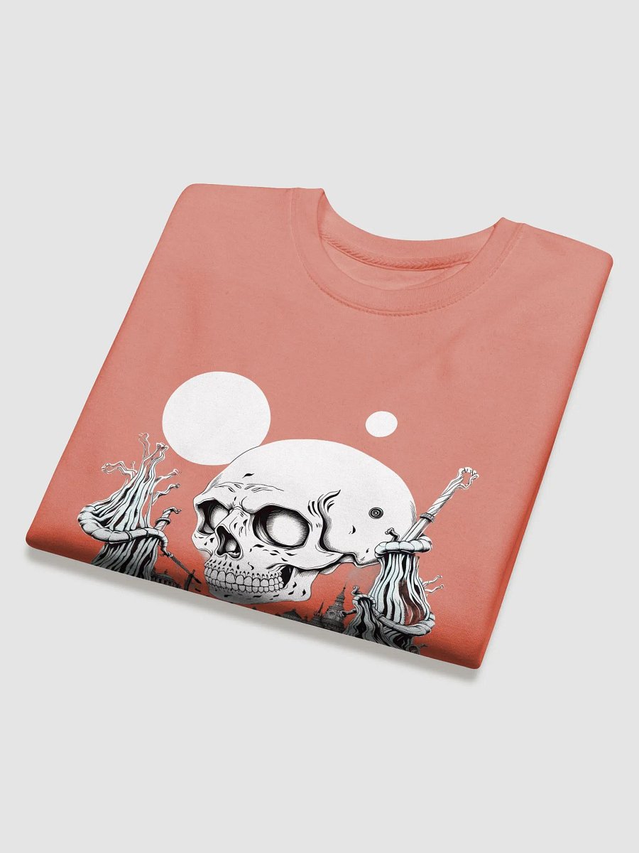 Monochrome Skull Cityscape Sweatshirt product image (4)