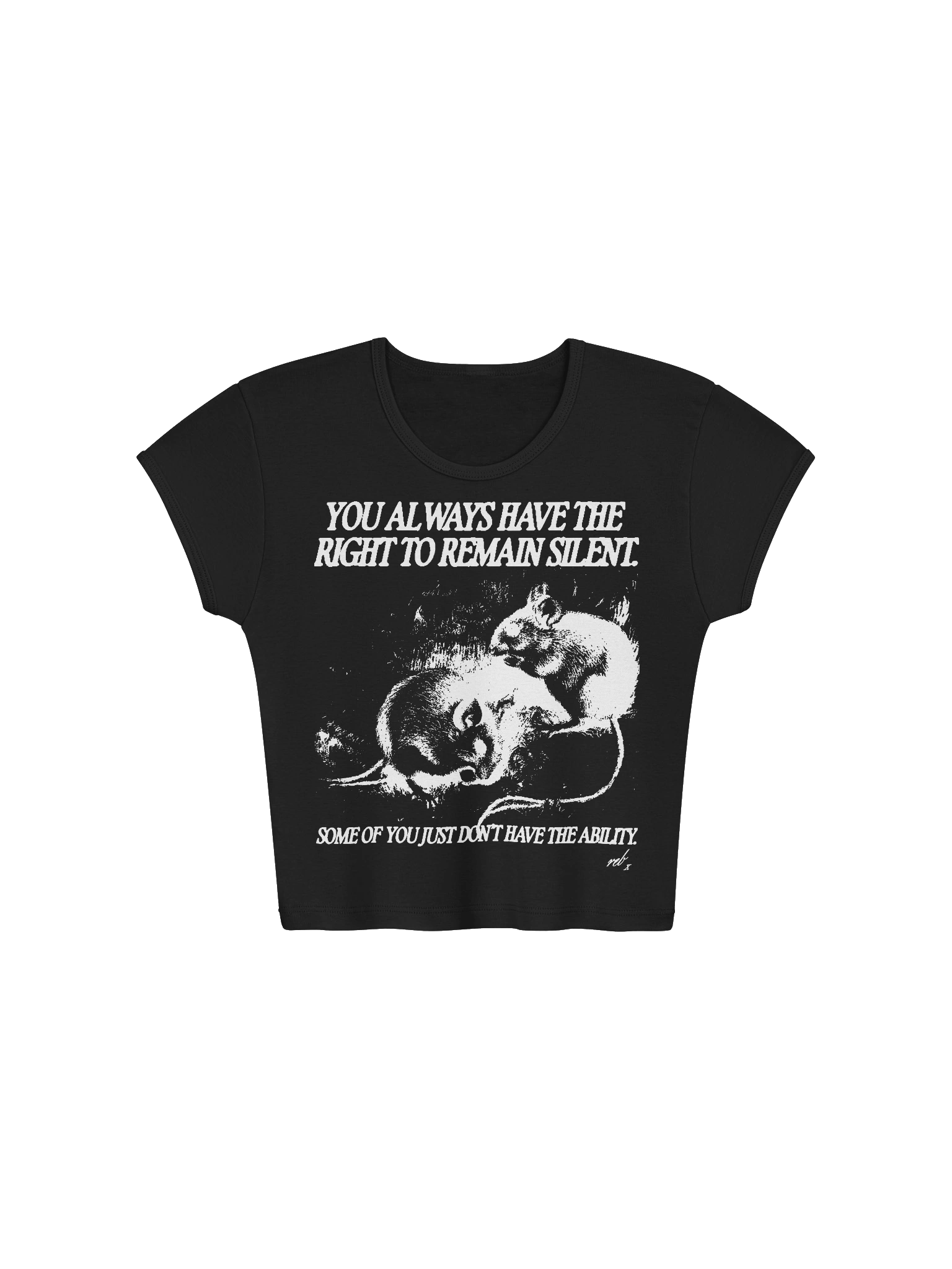 Remain Silent Baby Tee product image (1)