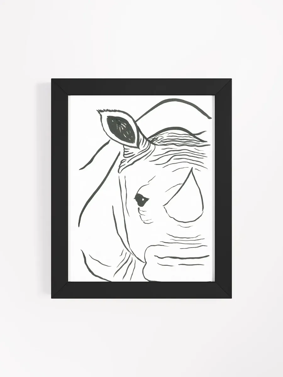 Face Of A Rhino Framed Print product image (11)