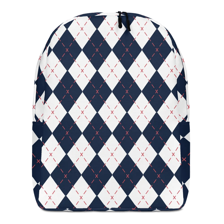 Argyle Elegance All-Over Backpack product image (2)