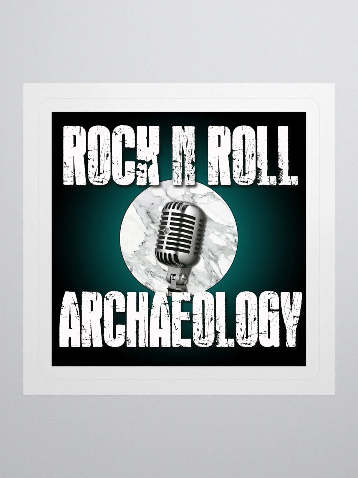 Vintage Rock N Roll Archaeology Kiss Cut Stickers product image (1)