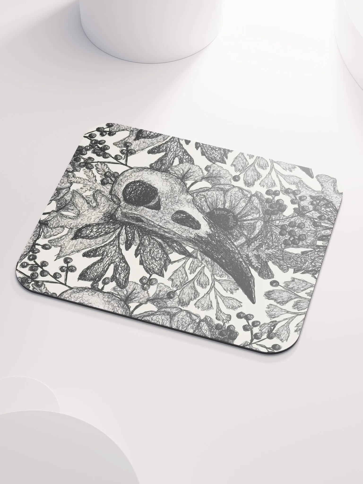 Raven Skull Mouse Mat product image (2)