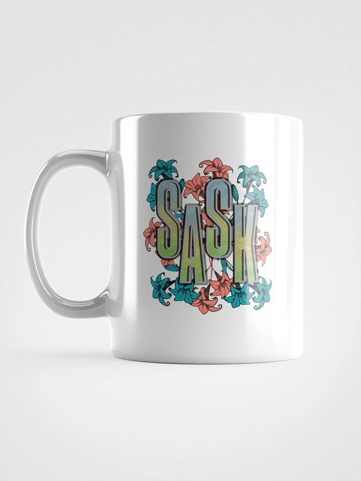 Sask Saskatoon Saskatchewan Floral Gradient Mug product image (1)