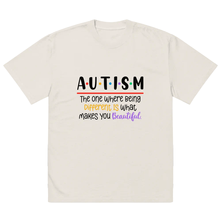Different is Beautiful Oversized Faded T-Shirt product image (2)