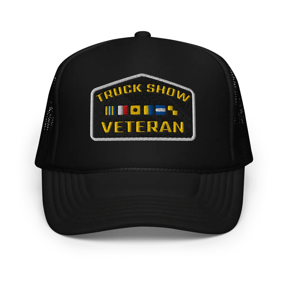 TRUCKSHOW VETERAN Foam Trucker Hat product image (1)