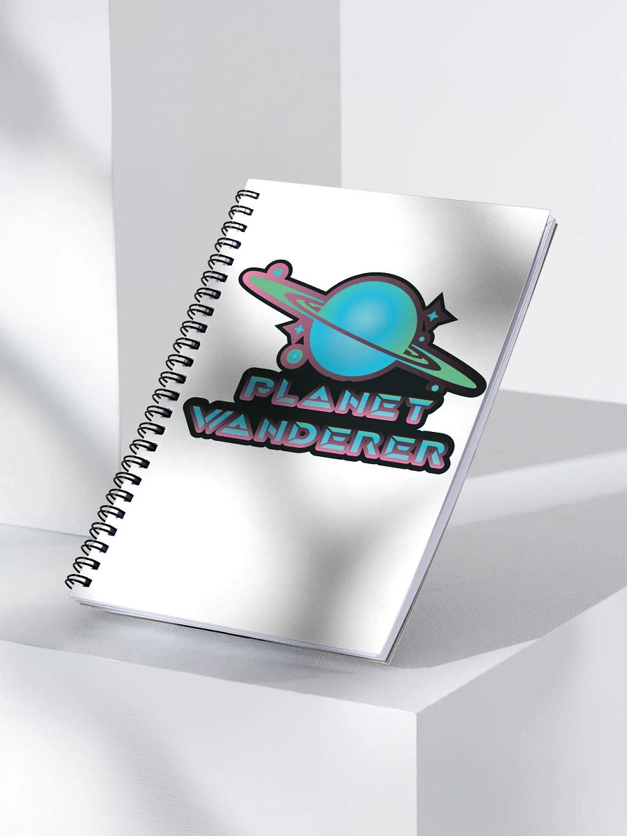 Planet Wanderer Logo spiral notebook product image (3)