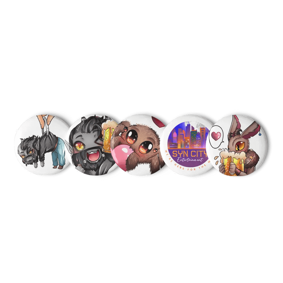 Syn and friends Set of Pin Buttons product image (2)