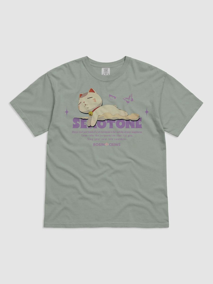 Trendy Purple Graphic T Shirt Serotonin Mood Cat Tee product image (6)