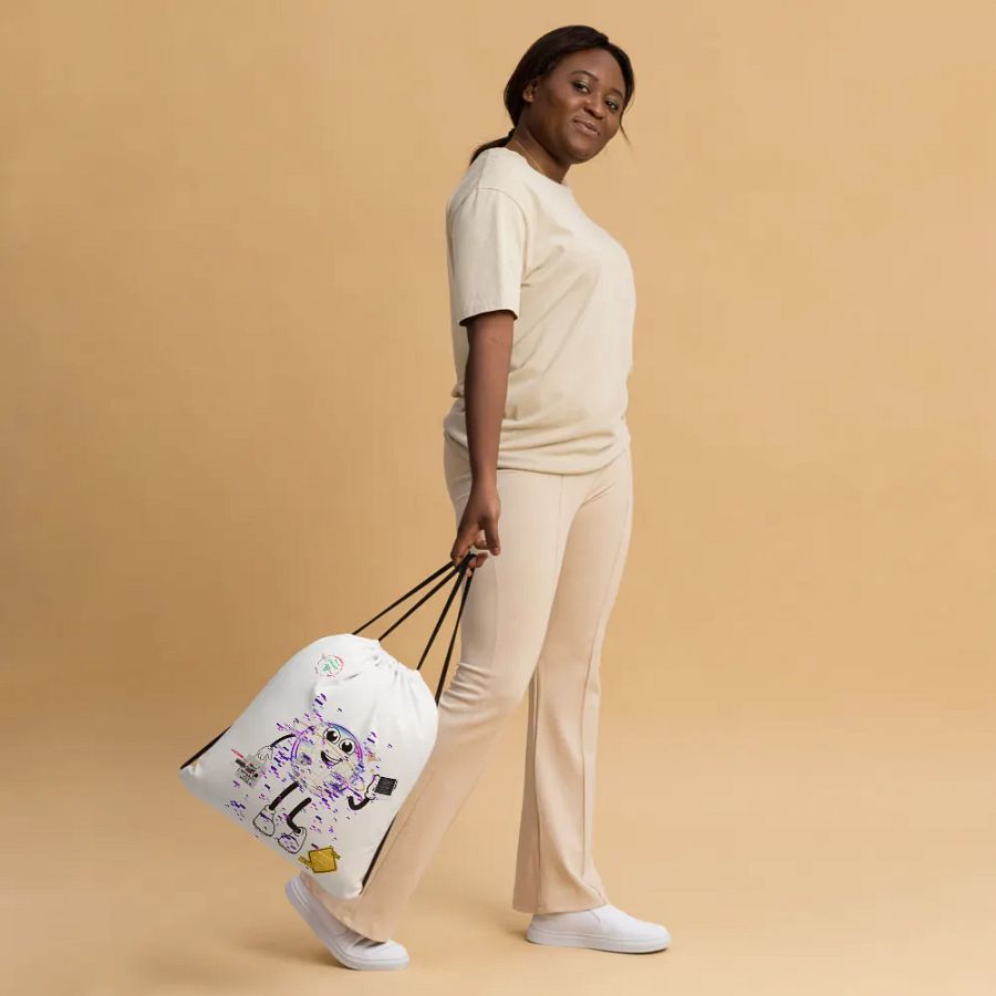 Glitch W0rLD Gym bag product image (3)