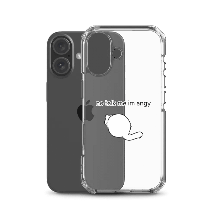 No Talk Manul Angy - Clear iPhone Case product image (2)