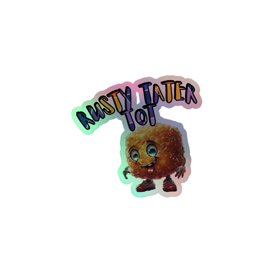Rusty Tater Tot Holographic Sticker product image (1)