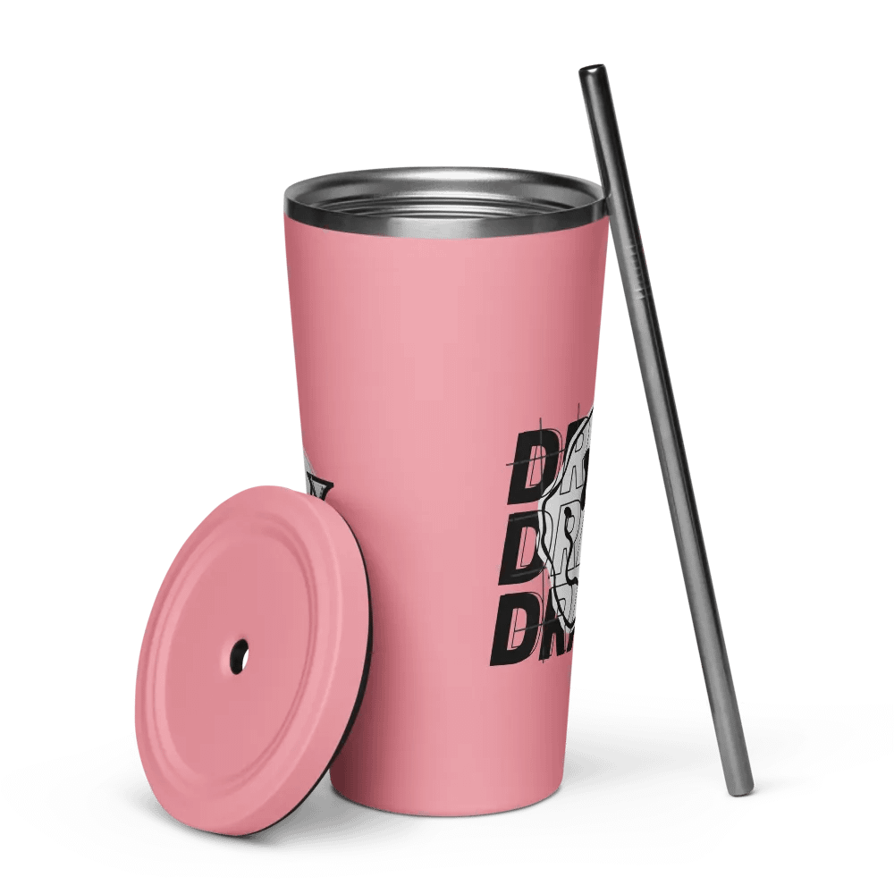 Vaso de acero inoxidable con pajita product image (5)