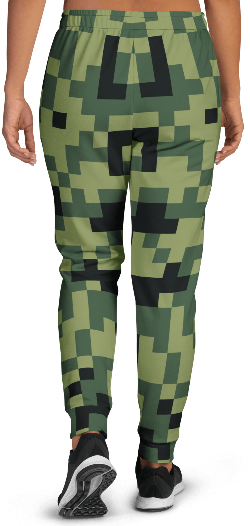 Military Green Camouflage Pixels Camo Pattern Women's Joggers product image (3)