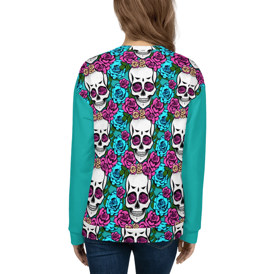 Floral Skull Fiesta Unisex Sweatshirt product image (6)