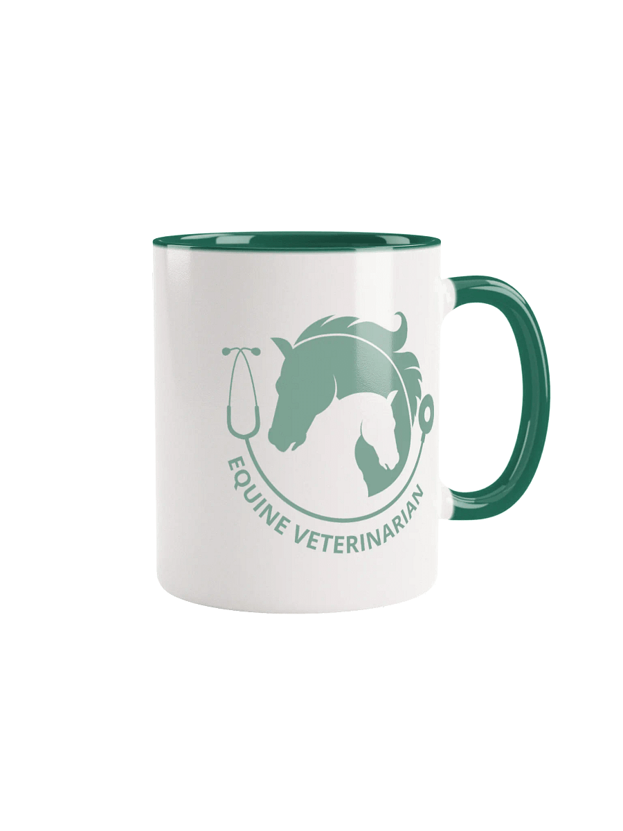 "Equine veterinarian" Ceramic Mug with color inside product image (1)