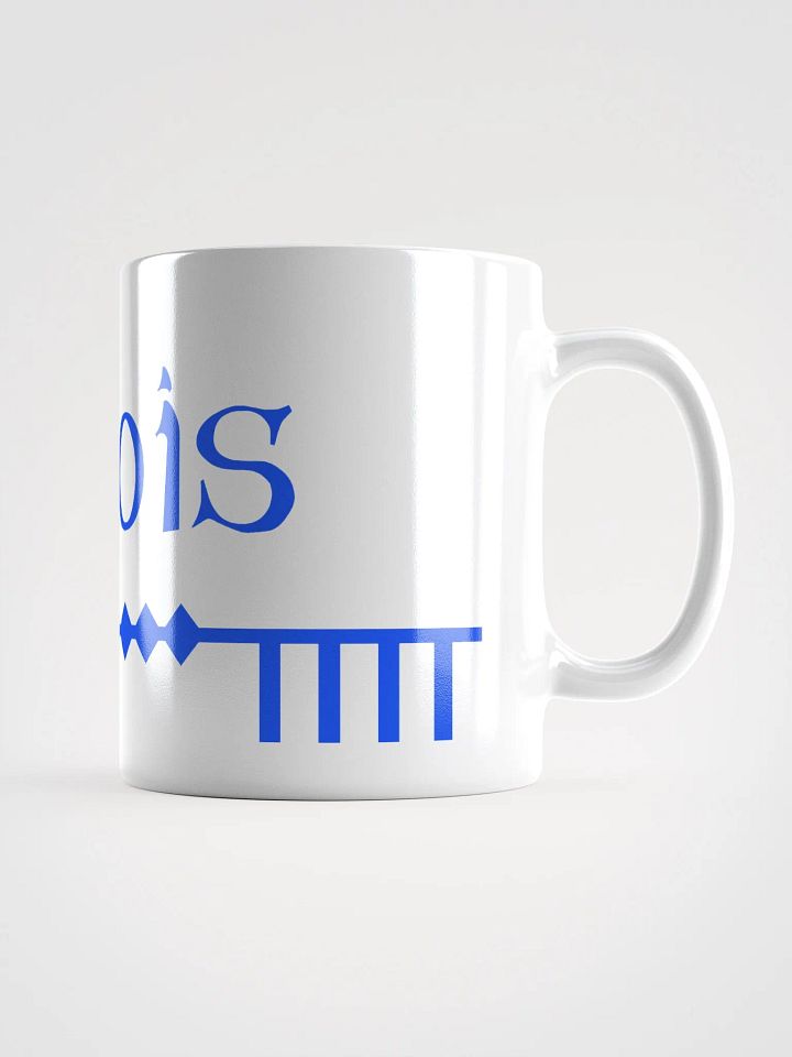 Laois Scholastic style Ogham White Glossy Mug product image (2)