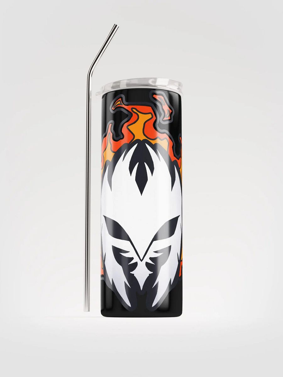 Mask Icon v2 (White) Stainless Steel Tumbler & Straw product image (2)