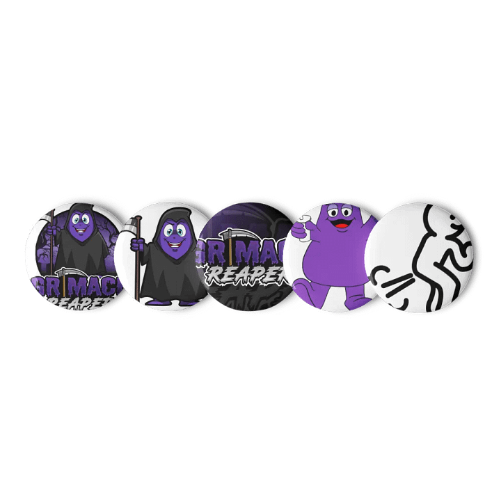 The Grimace Reaper pin pack product image (1)