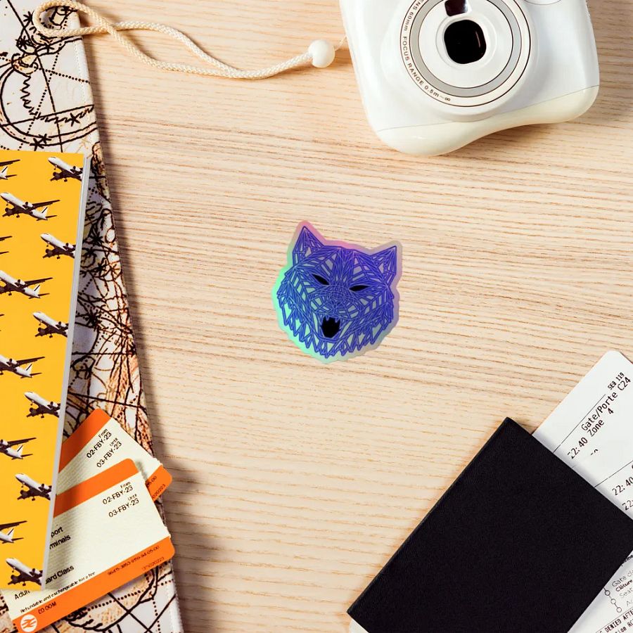 Neon Tiger Holographic Sticker product image (7)