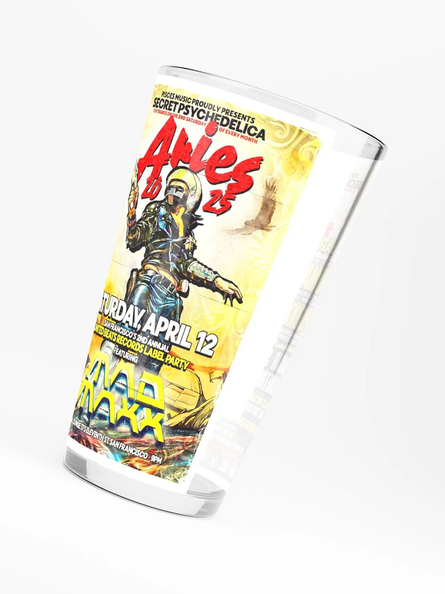 Aries 2025 Shaker Pint Glass product image (4)