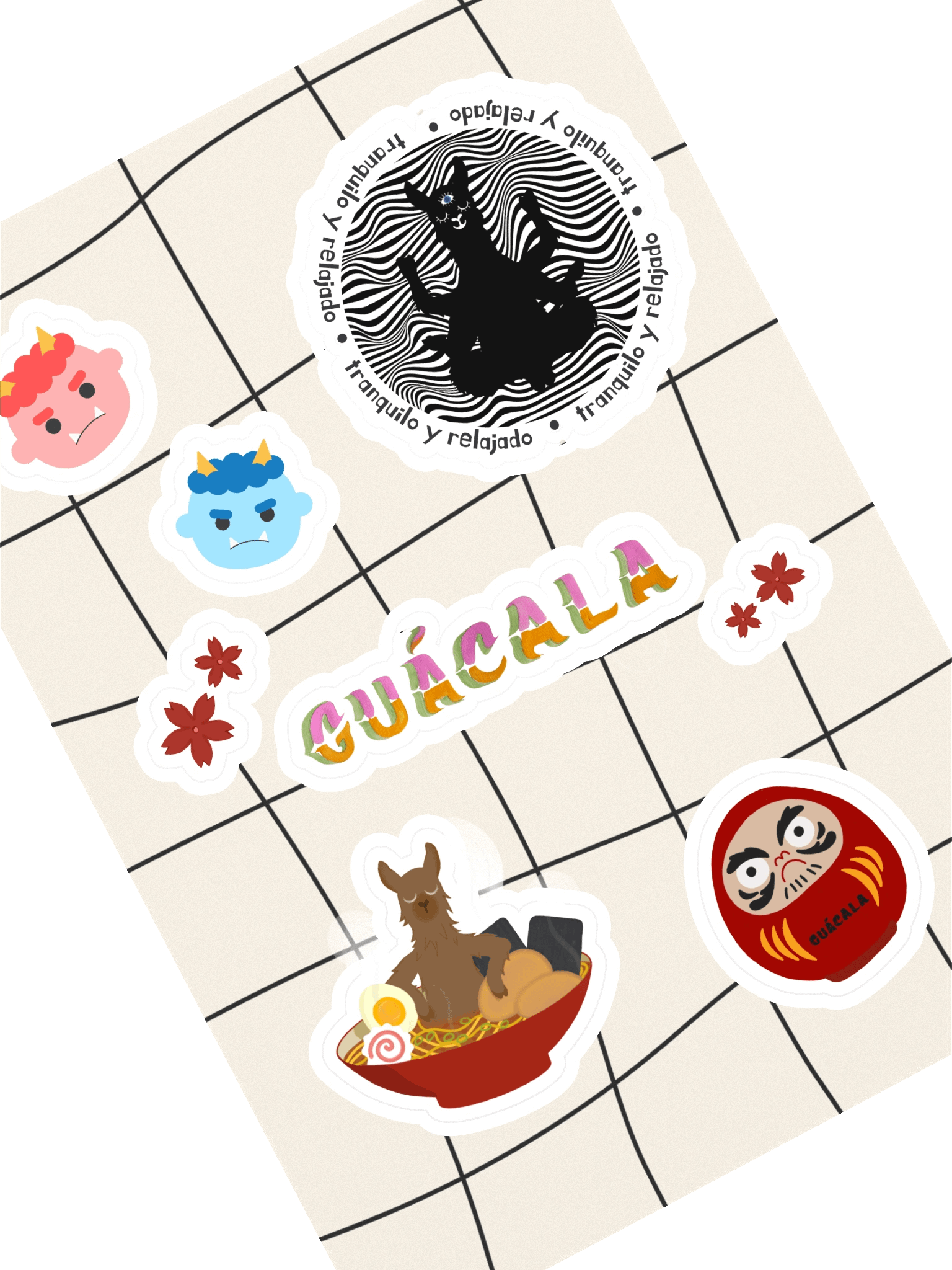 Llama in Ramen (STICKERS) product image (1)