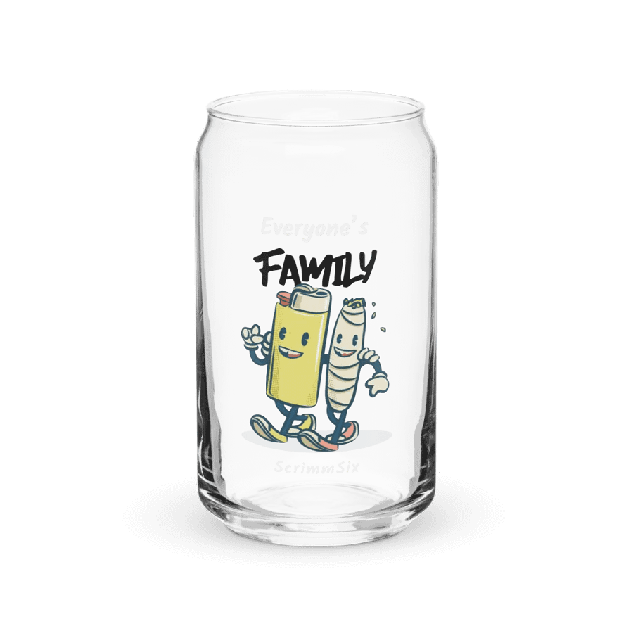 Everyone's Family 16oz Glass Cup product image (2)