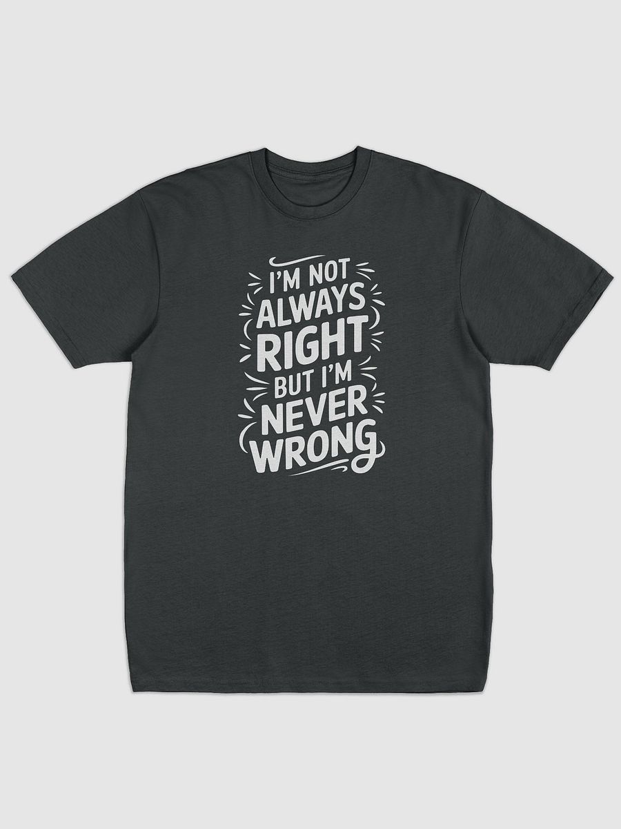 Never Wrong Typography Men's Tee product image (3)