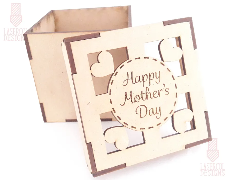Mother's Day Gift Box (4 Styles) - Laser Cut Files product image (7)
