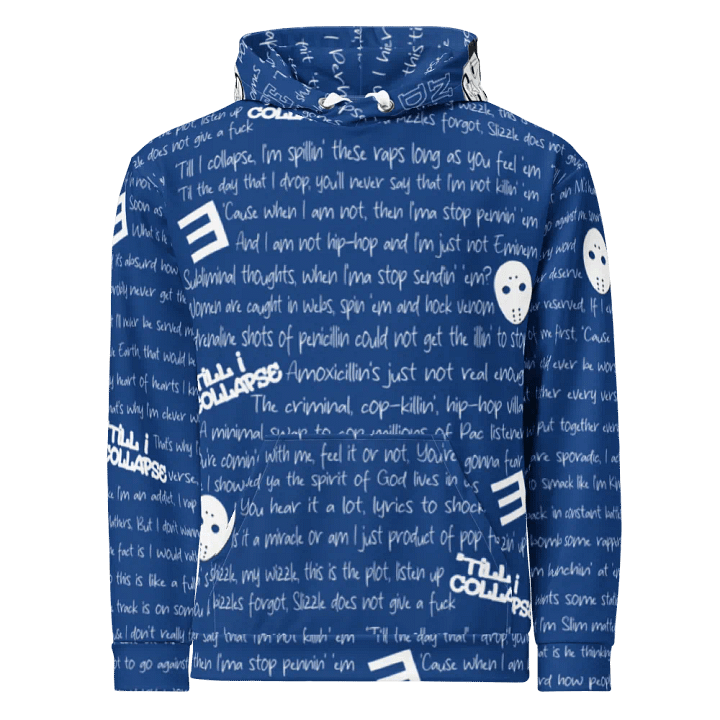 'Till I Collapse - Eminem - BLUE - Unisex Hoodie product image (2)