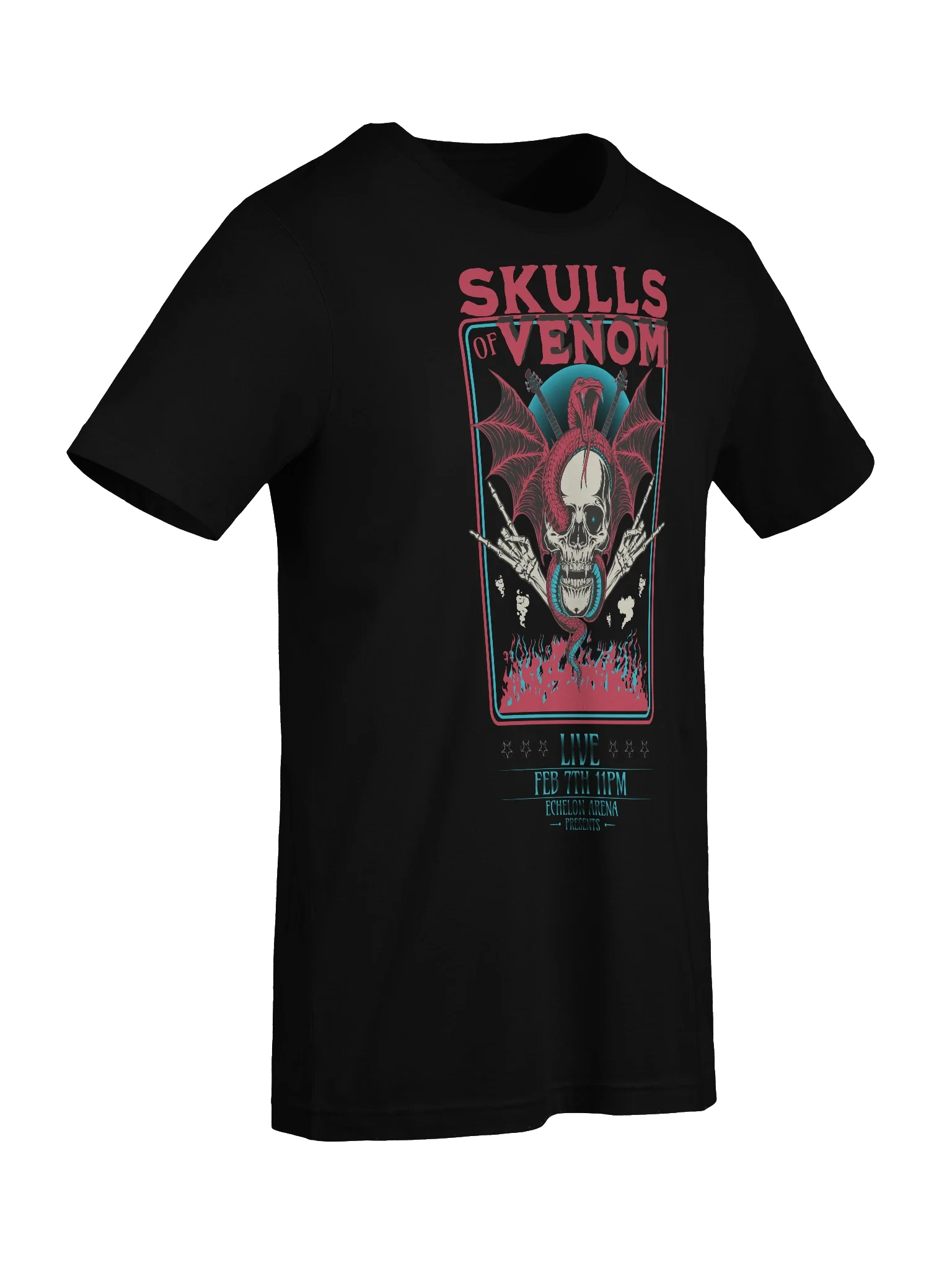 Stylish Skull-Themed T-Shirt for Venom Metal Band Fans product image (9)