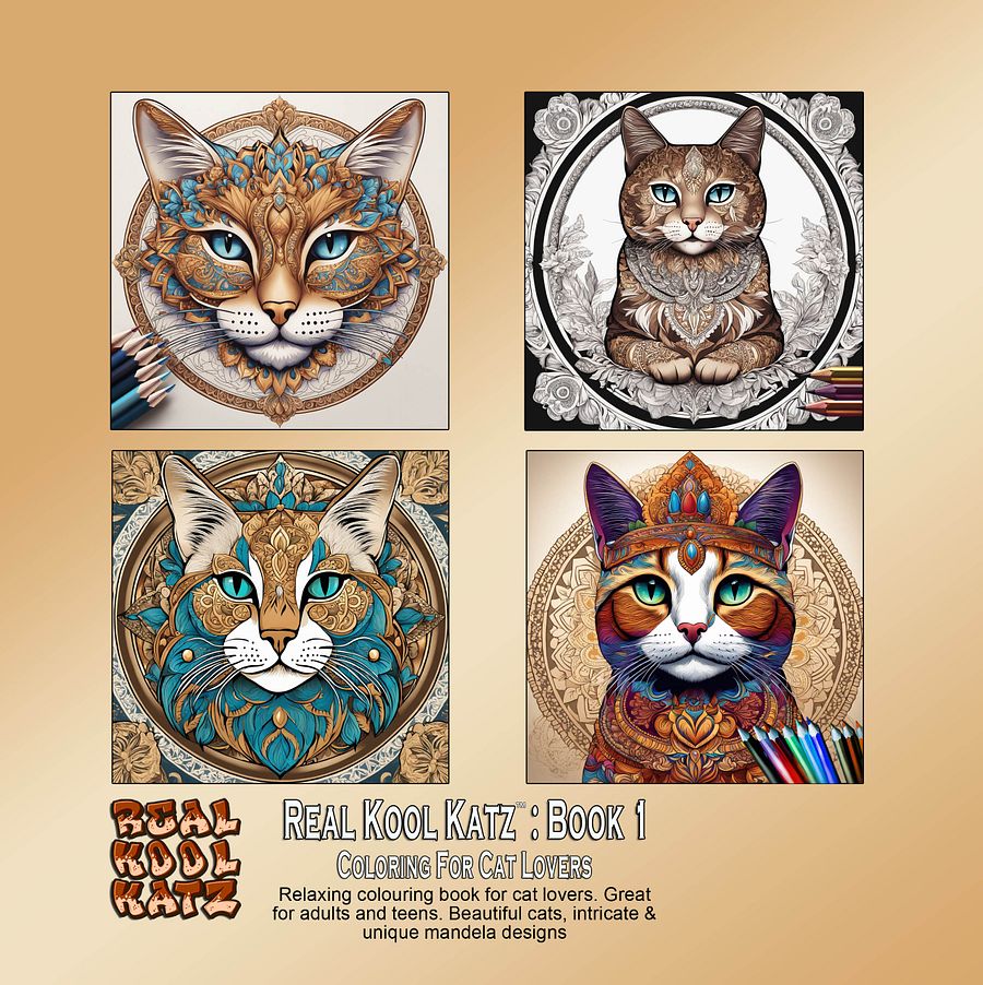 REAL KOOL KATZ - Colouring for Cat Lovers - BOOK ONE product image (5)