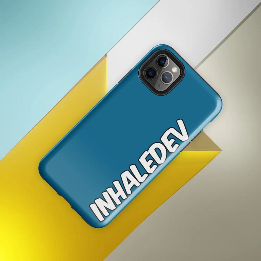 Blue InhaleDev iPhone Tough Case product image (8)