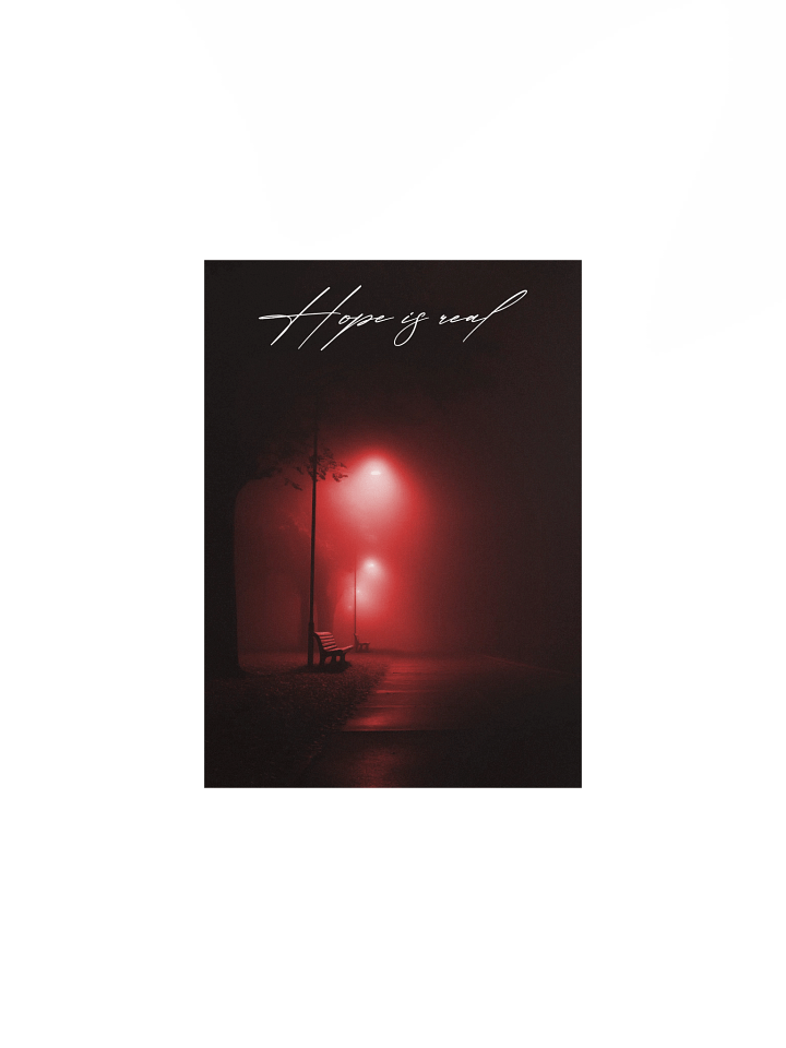 "Hope is real" Handwritten Matte Poster product image (5)