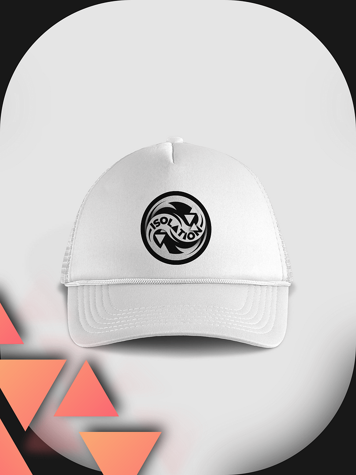 ISOL▲TION — 2024 LOGO — TRUCKER HAT — B&W product image (1)