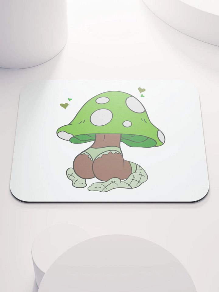 Mushroom baddie Desk Mat - Green product image (1)