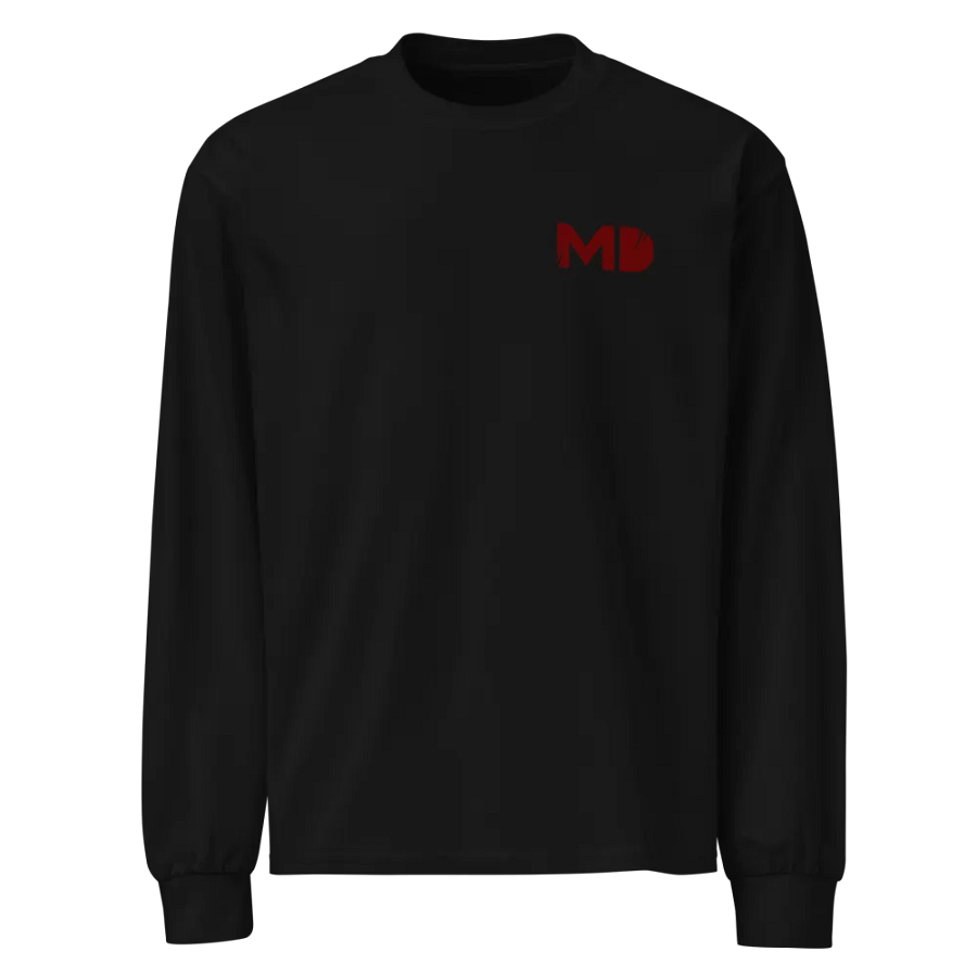 Premium Long Sleeve Shirt - Chest Logo (Maroon) product image (1)