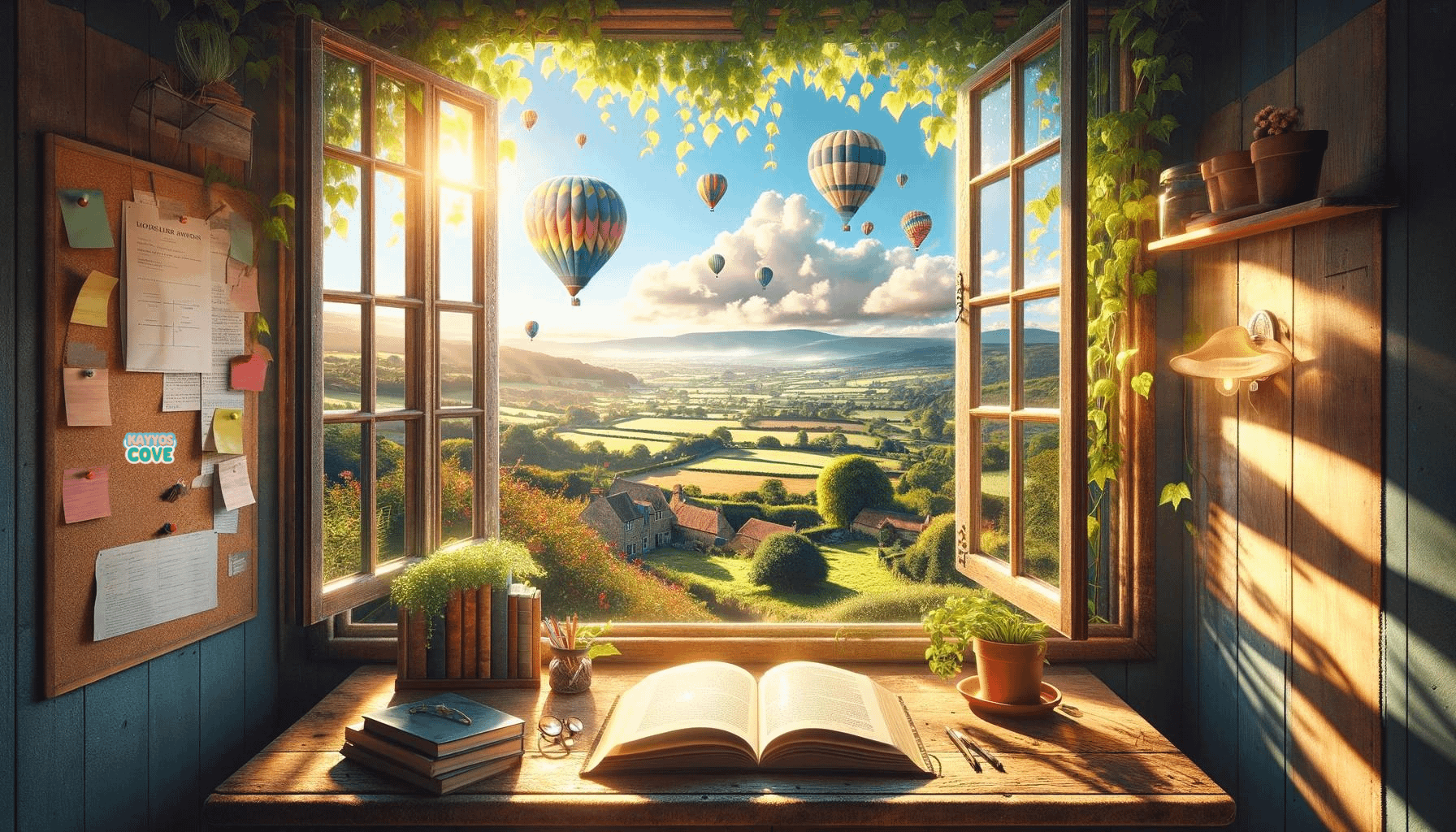 Free Enchanting Hot Air Balloon Desktop Wallpaper product image (2)