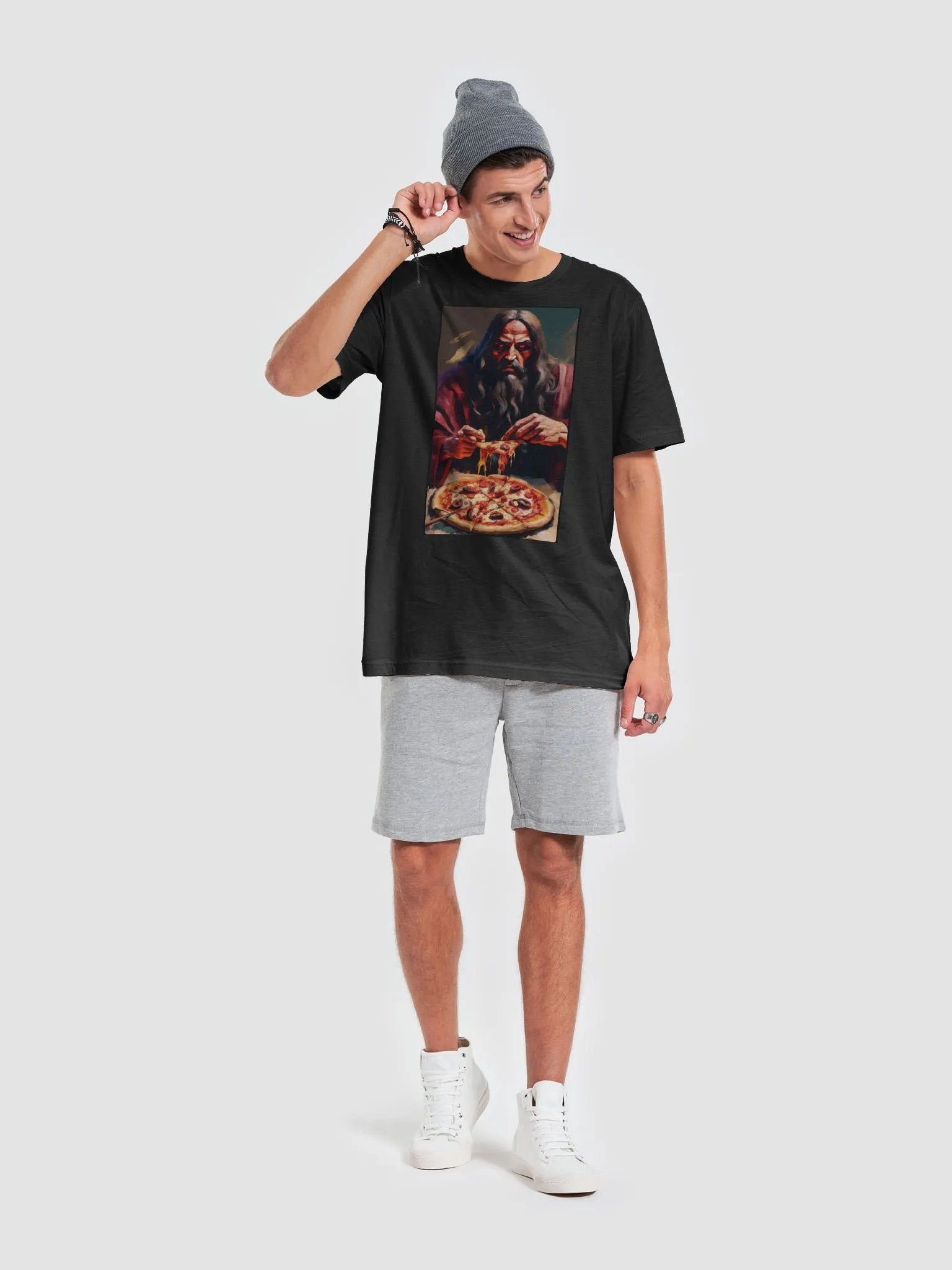 Holy Pizza Unisex Tee product image (3)