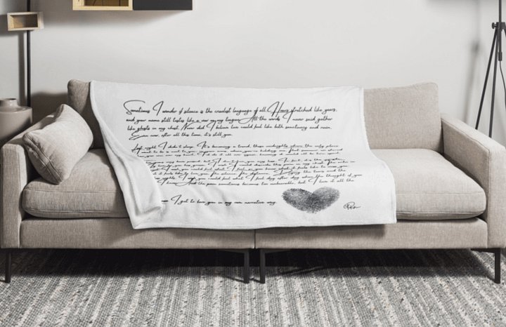 The Attic Letter Throw Blanket product image (1)