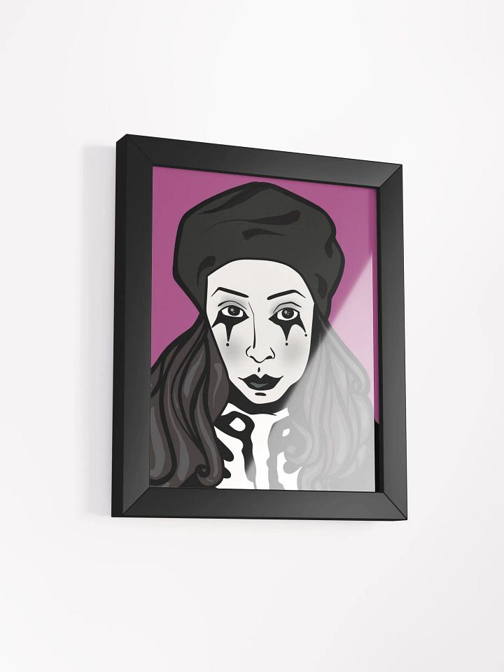 Clown Girl Framed Art Print product image (2)